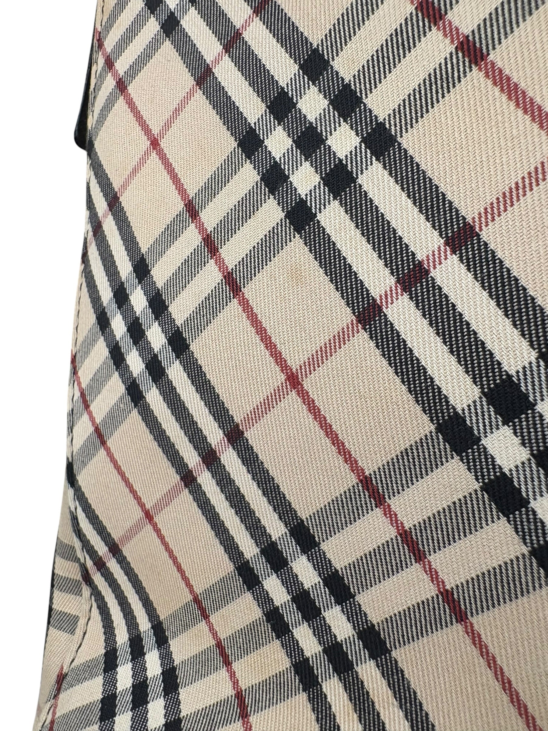 Burberry Beige Canvas Nova Check Tote Bag