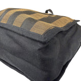 Fendi Pequin Canvas Tote Bag