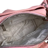 Chanel Pink Lambskin Trim Woven Lax Accordion Shoulder Bag 1997