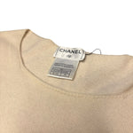 Chanel Ivory Cashmere Short Sleeved Top