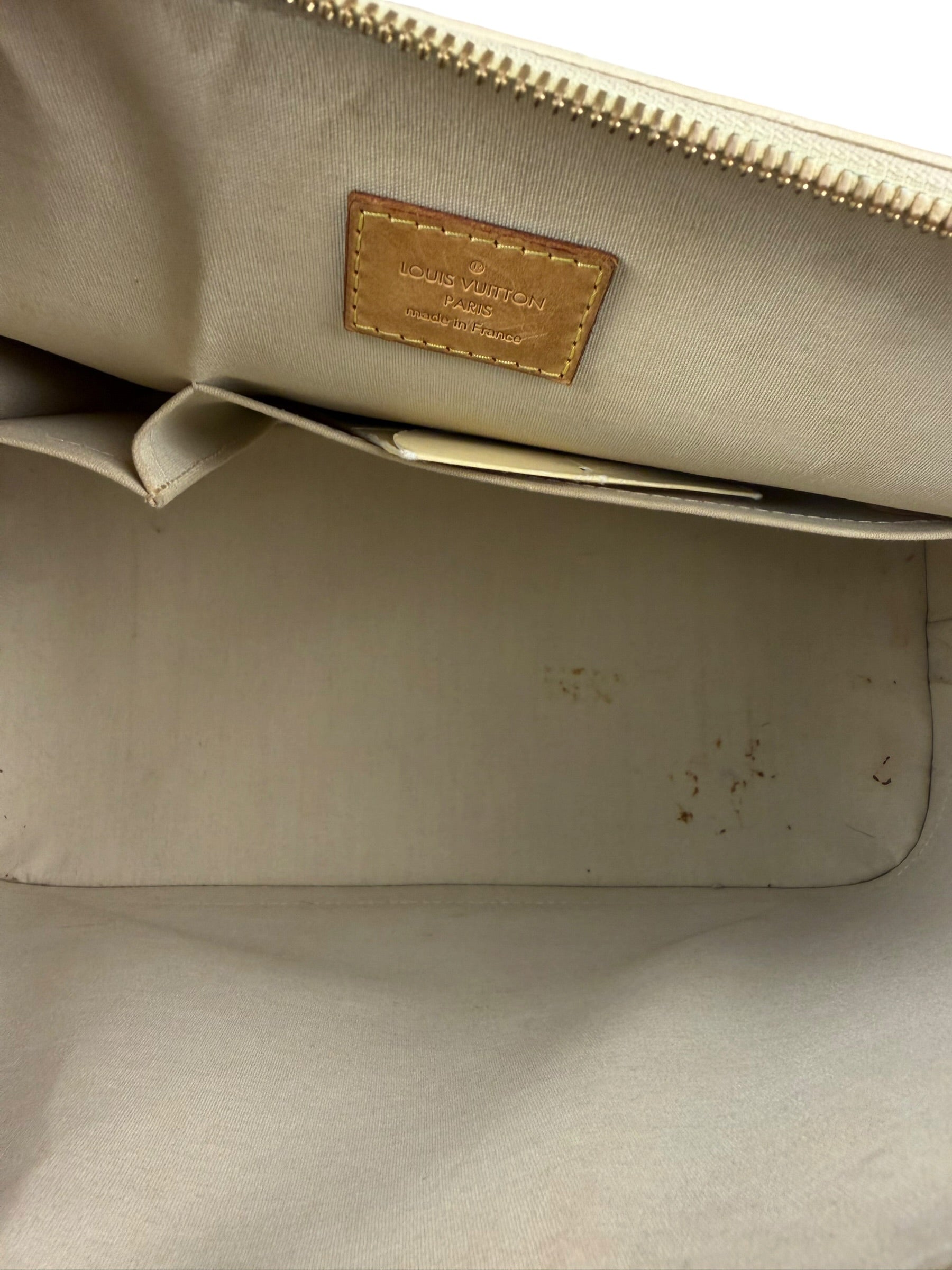 Louis Vuitton Yellow Monogram Vernis Alma Handbag