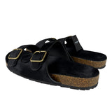Yves Saint Laurent Black Jimmy Pony Hair Falt Sandal