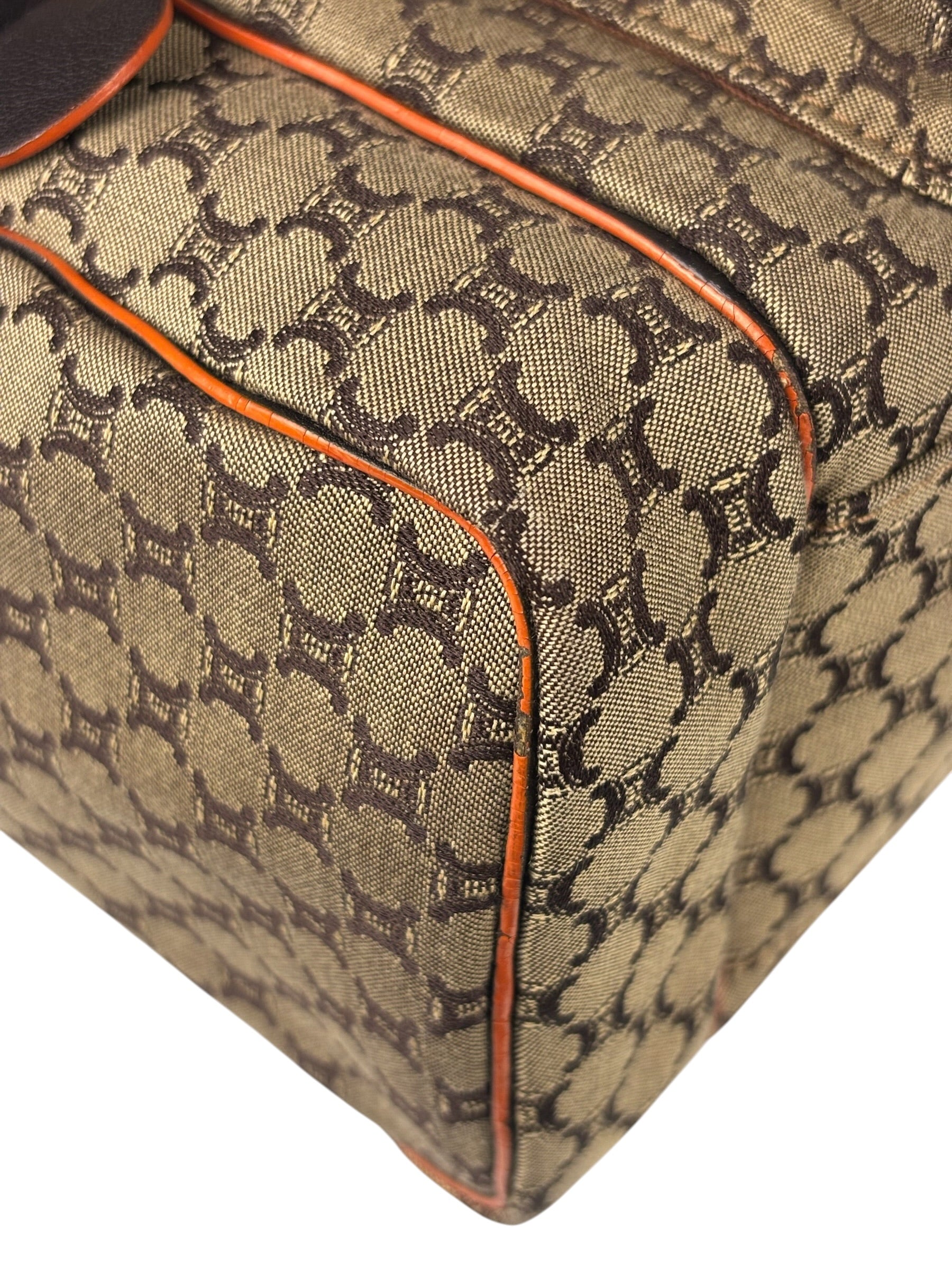 Celine Vintage Canvas Macadam Messenger Bag