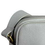 Gucci White Grained Sherry Leather Crossbody