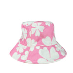 Miu Miu Pink Floral Canvas Bucket Hat