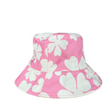 Miu Miu Pink Floral Canvas Bucket Hat