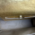 Christian Dior Diorever Gold Leather Clutch Bag