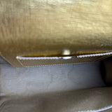 Christian Dior Diorever Gold Leather Clutch Bag
