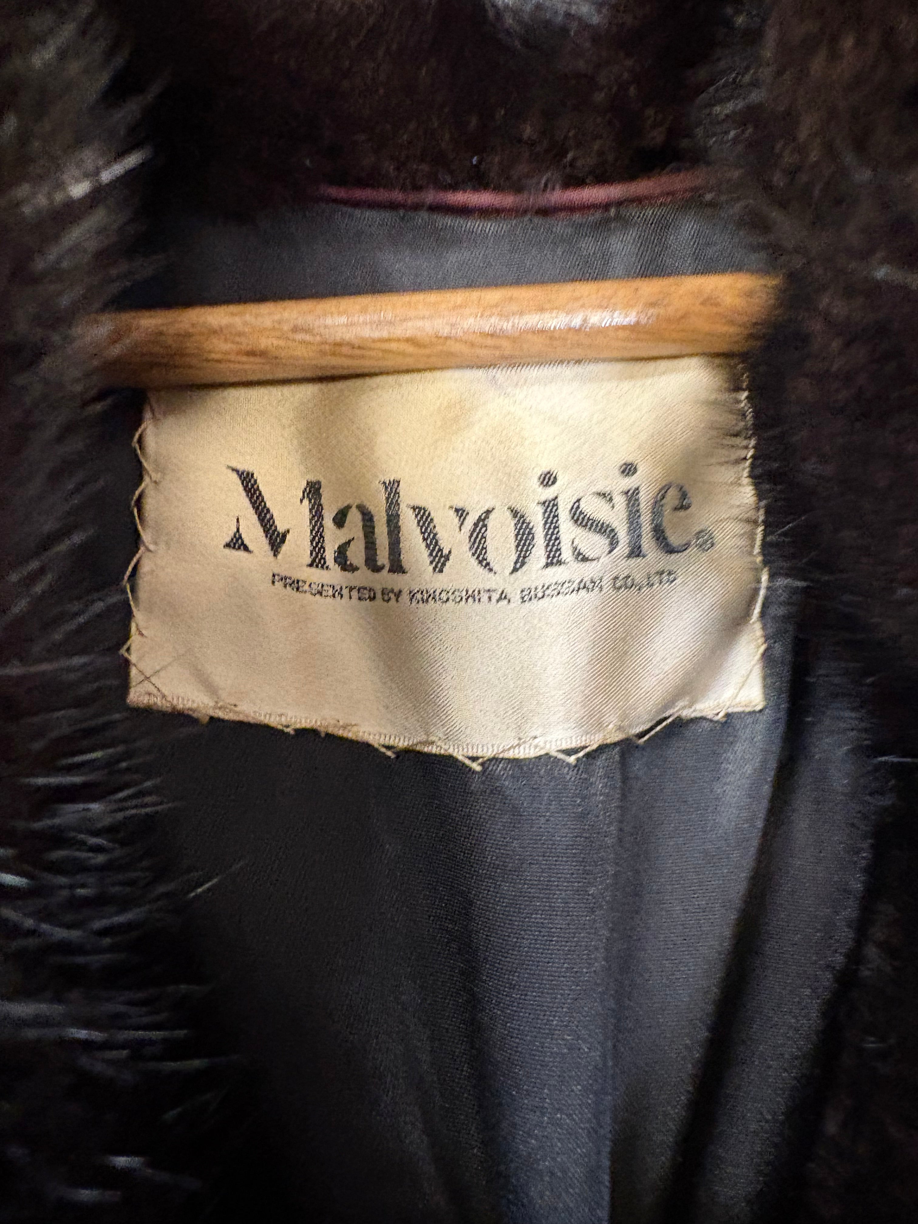Malvoisie Vintage Black Fur Coat
