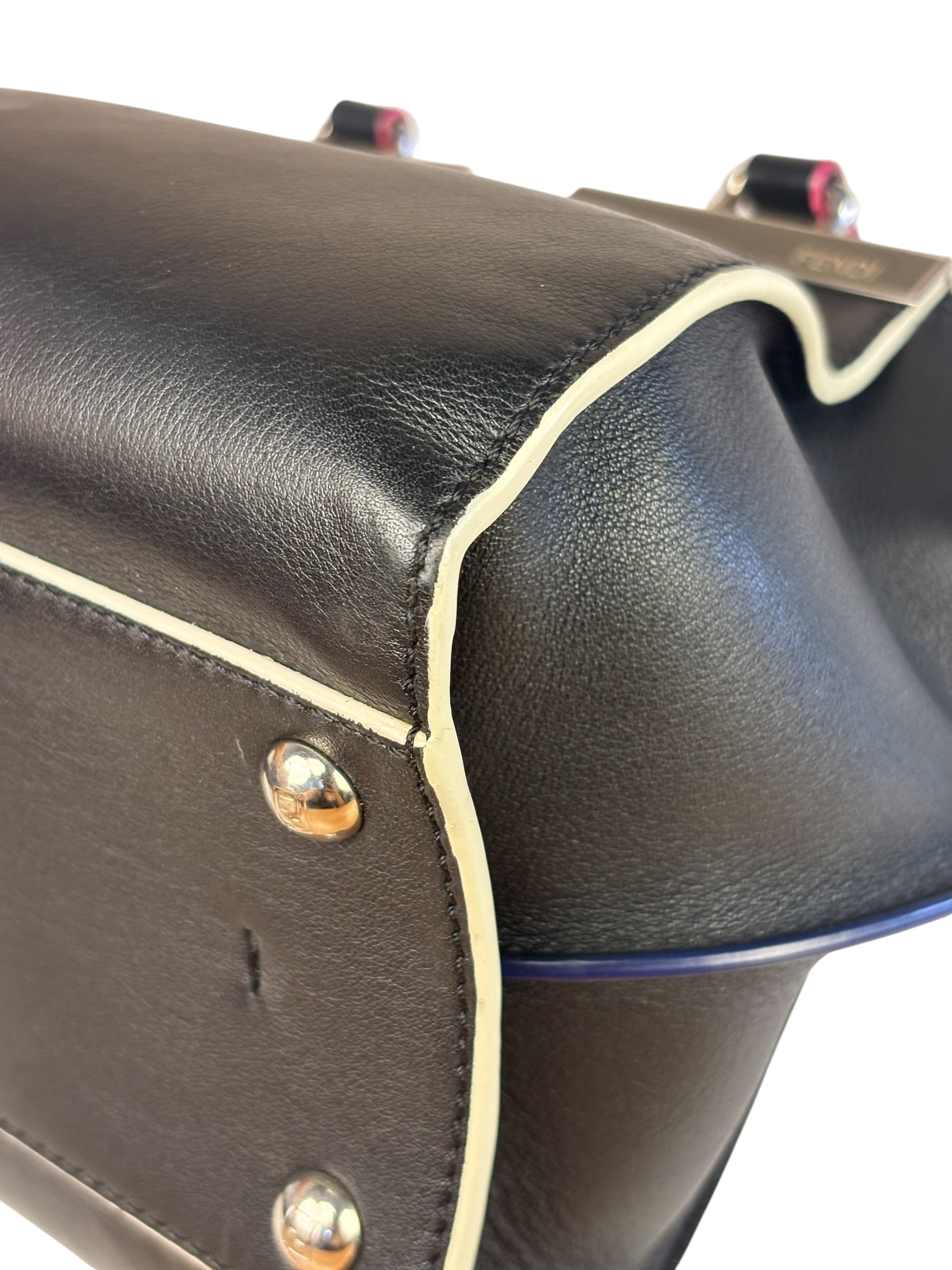 Fendi Black Leather 3 Jours Two-Way Bag