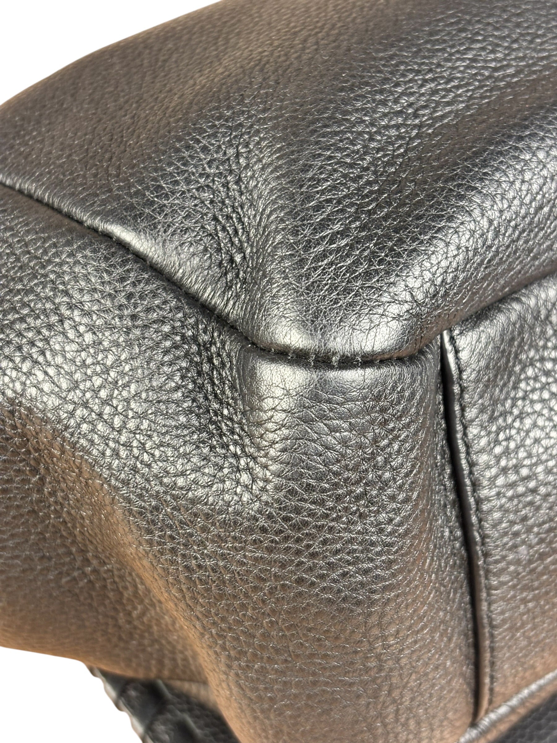Tory Burch Black Marion Whipstitch Flap Shoulder Bag