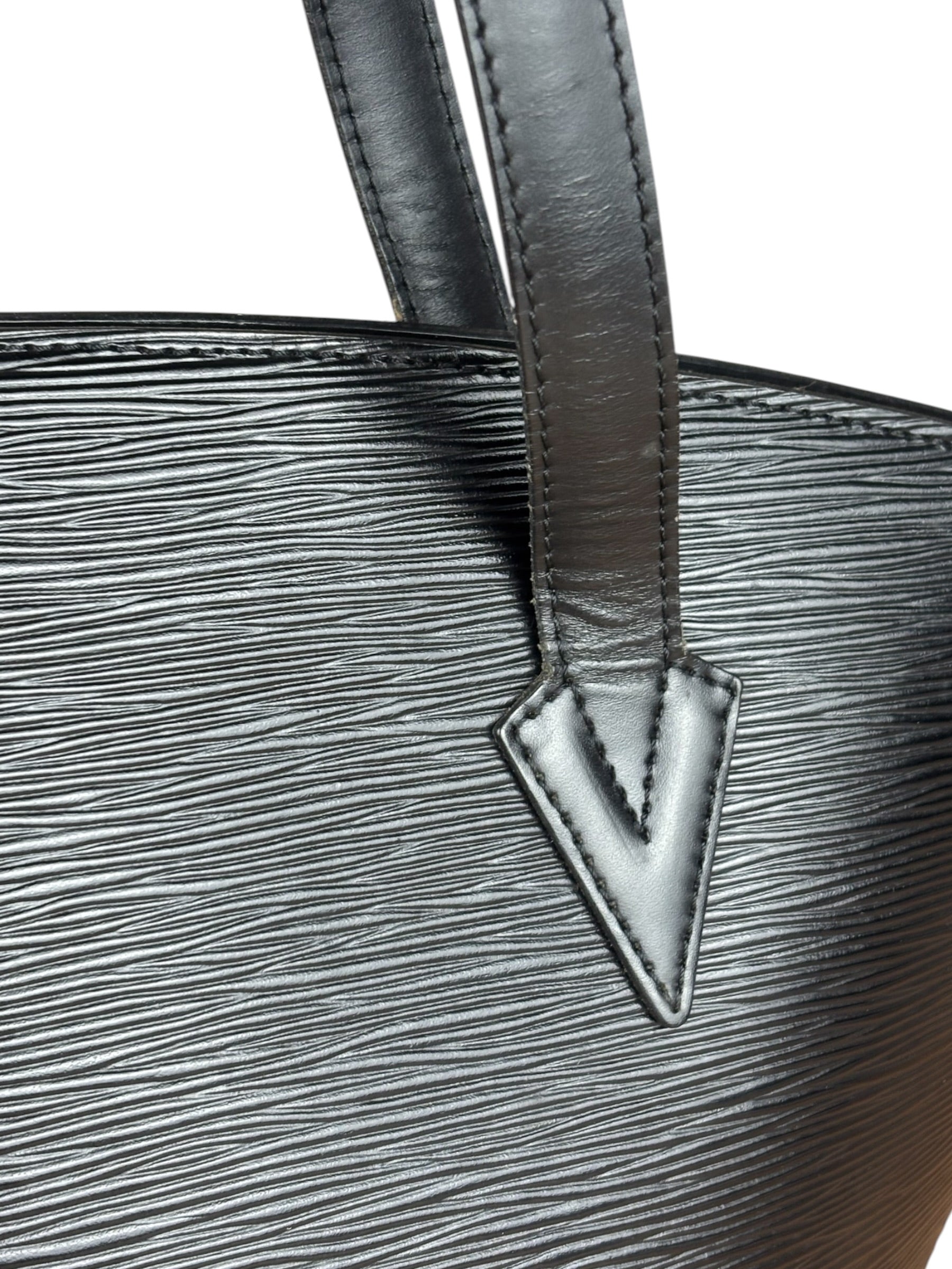 Louis Vuitton Vintage Black Epi Saint Jacques