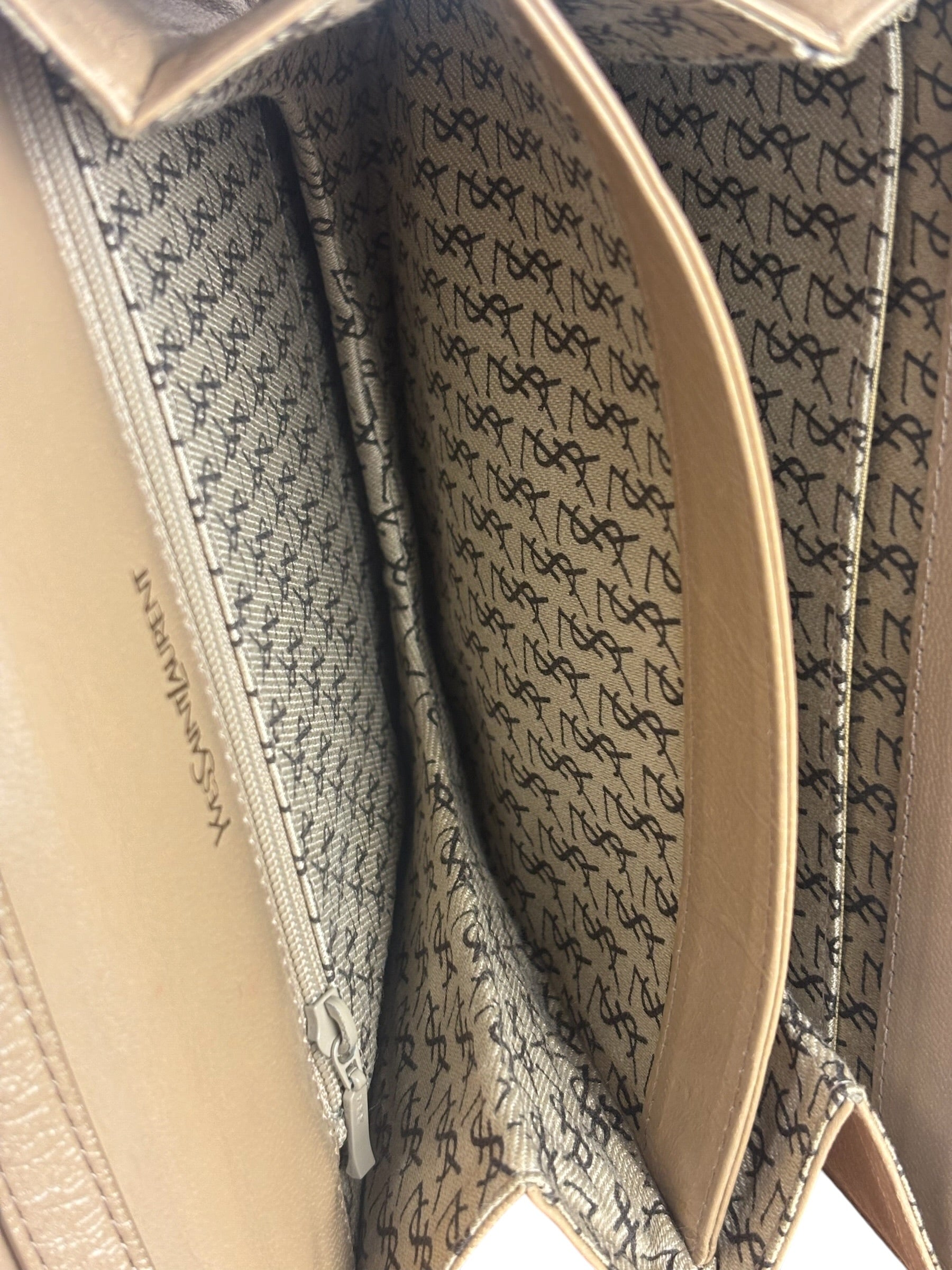 Yves Saint Laurent Vintage Beige Lizard Shoulder Bag
