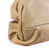 Bottega Veneta Beige Leather Pouch Clutch
