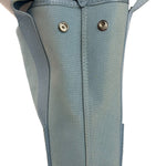 Balenciaga Light Blue Leather Trim Cabas XS Tote Bag