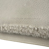 Brunello Cucinelli White Shearling Bag