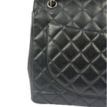 Chanel Black Quilted Leather Jumbo Classic Flap Bag 2009