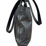 Chanel Vintage Black Leather Zip Shoulder Bag - 1998