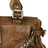 Chloe Vintage Brown Paddington Leather Handbag