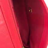 Chanel Pink/Red Quilted Leather Mademoiselle Double Flap Bag 2017