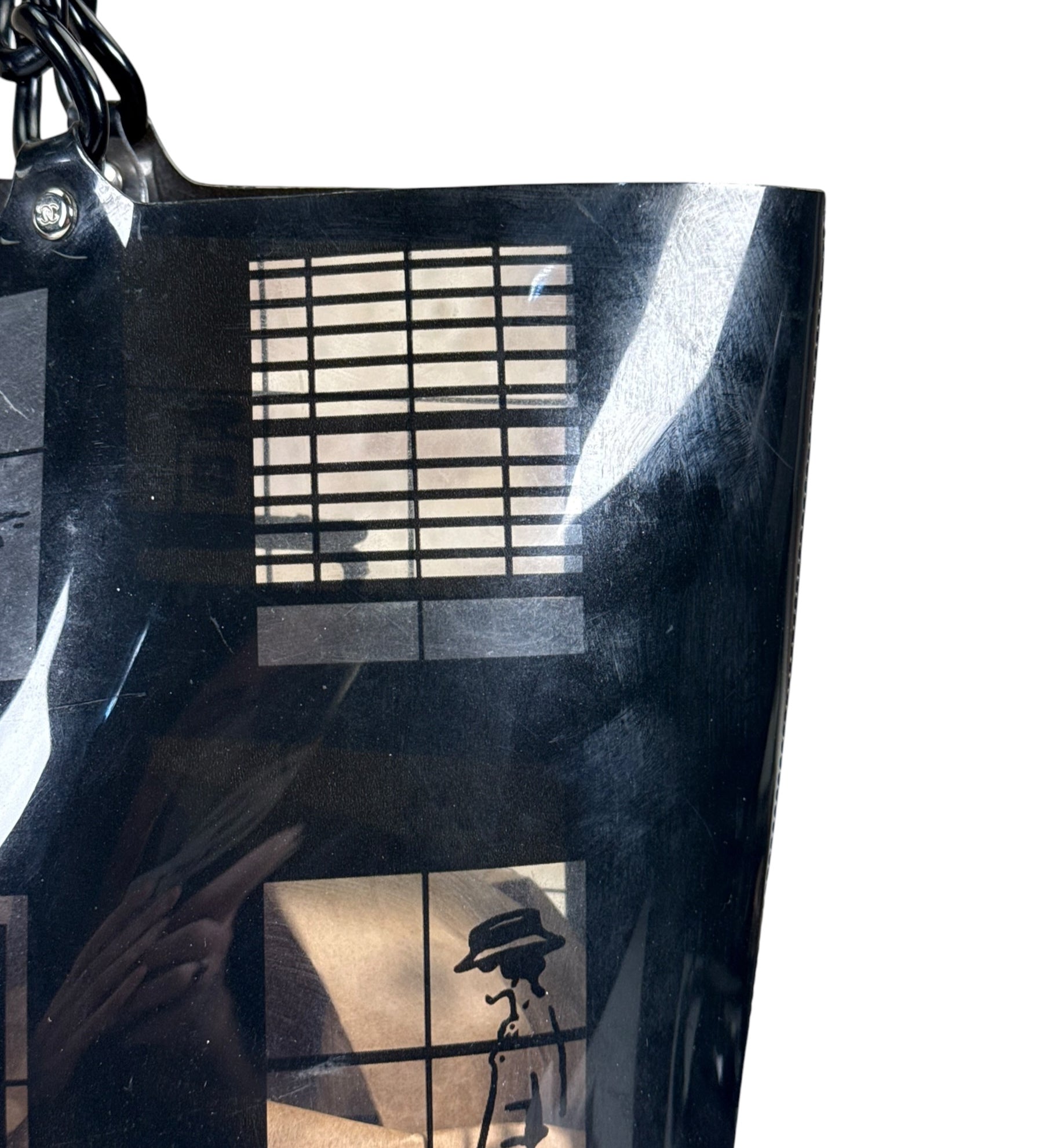 Chanel PVC Coco Window Tote Black 2003-04