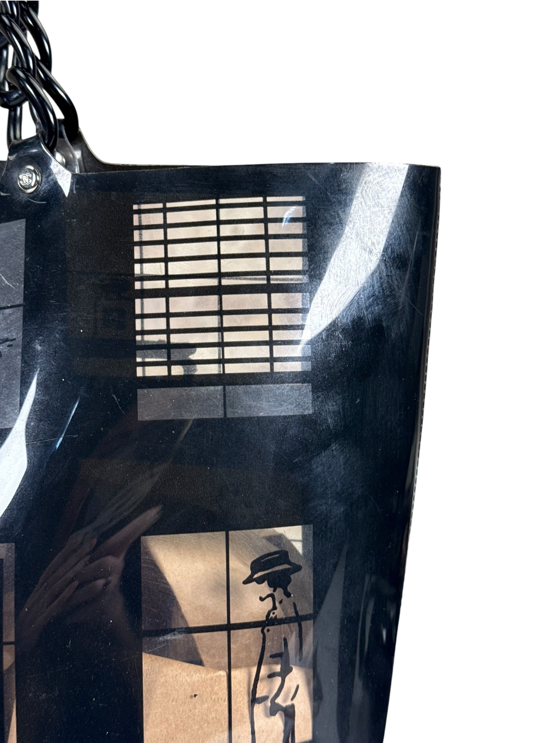 Chanel PVC Coco Window Tote Black 2003-04