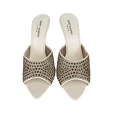 YSL Gippy Crystal Mesh Stilettos
