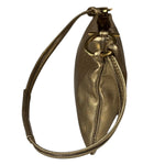 Salvatore Ferragamo Metallic Gold Gancini Shoulder Bag
