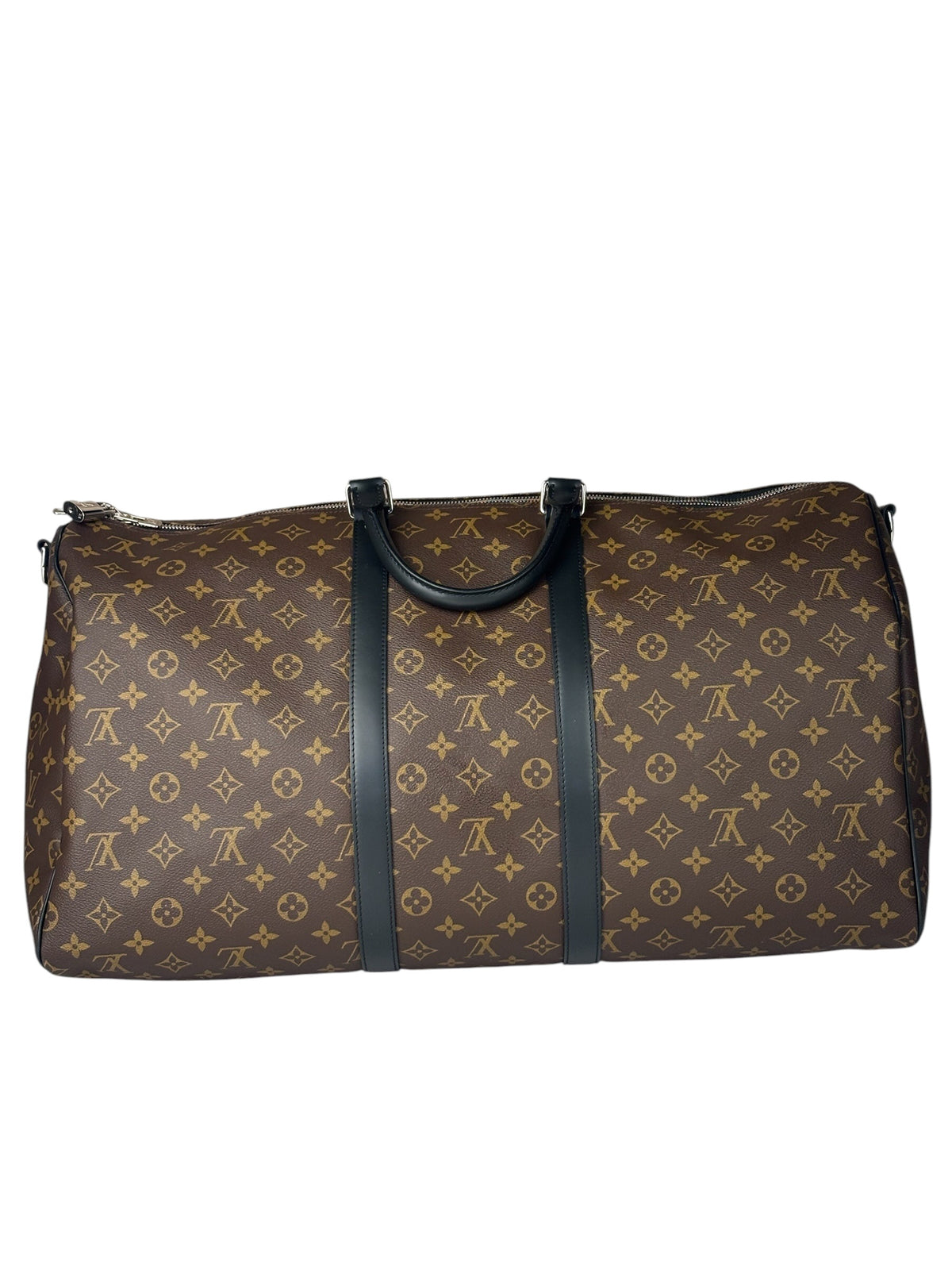 Louis Vuitton Black/Brown Monogram Keepall 55