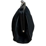 Prada Black Tessuto Nylon Leather Trim Liss-Lock Coin Bag