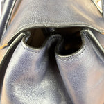 Prada Vintage Muted Blue Leather Glace 2Way Handbag