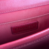 Chanel Dark Fuchsia Quilted Leather Flap Bag 2019