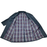 Burberry Vintage Dark Navy Mid-Length Trench Coat