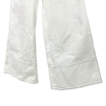 Miu Miu White Denim Stitched Bootleg Jeans