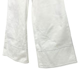 Miu Miu White Denim Stitched Bootleg Jeans