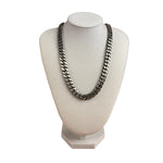 24 Inch .925 Sterling Sliver Cuban Necklace