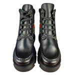 Gucci Romans Leather Interlocking G Ankle Boots