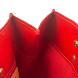 Louis Vuitton Red Canvas Monogram Vernis Hand Bag