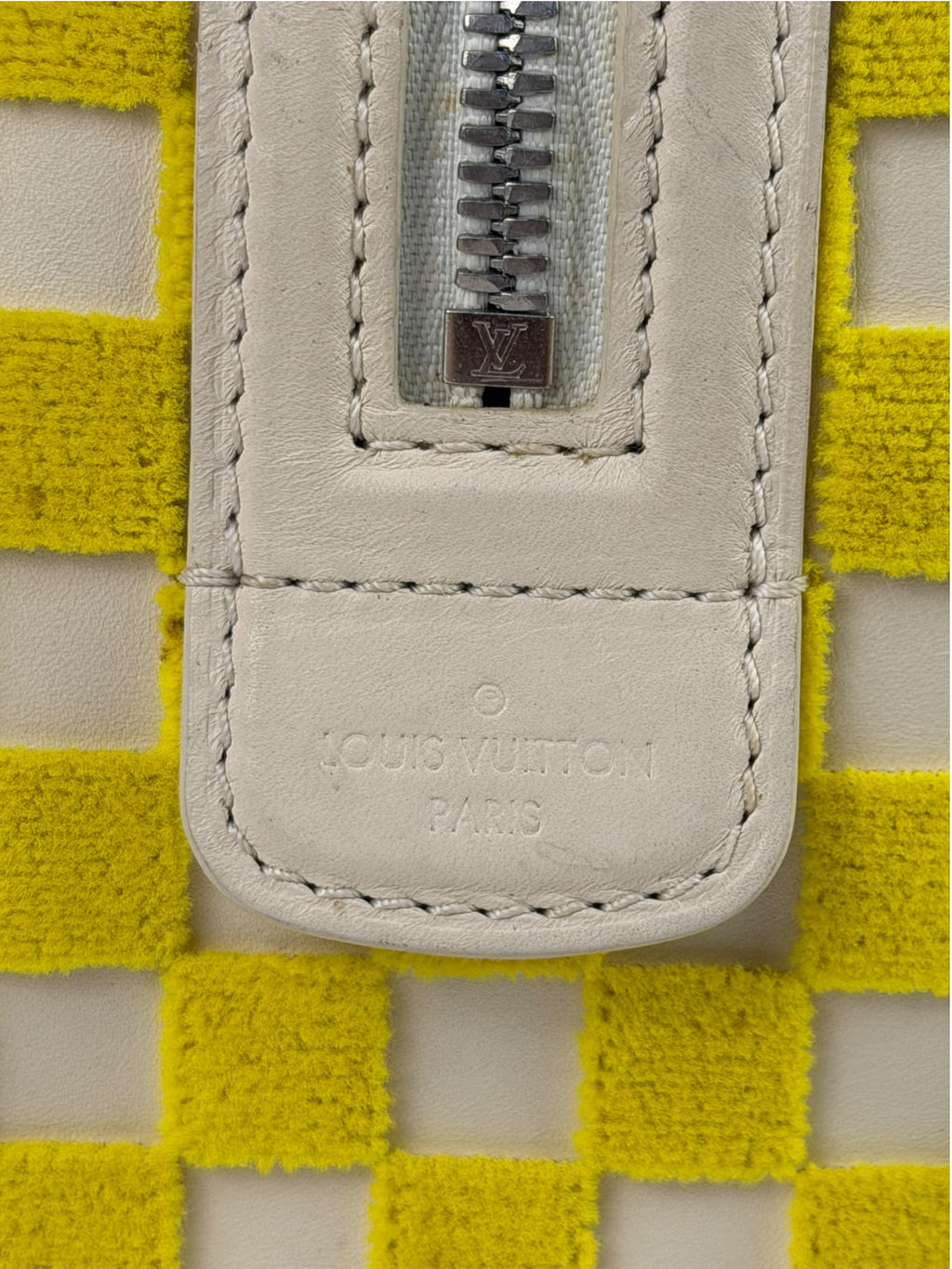 Louis Vuitton Cream/Yellow Damier Cubic Printemps Etè Speedy 2013