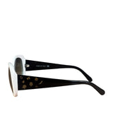 Chanel Vintage Black/White No. 5 Sunglasses