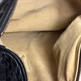 Bottega Veneta Black Intrecciato Woven Hobo Bag