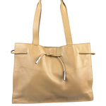 Gucci Beige Leather Balthus Drawstring Tote Bag