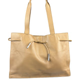 Gucci Beige Leather Balthus Drawstring Tote Bag