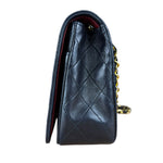 Chanel Black Quilted Single Flap Bag 1988