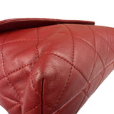 Chanel Red Qulited Leather Flap Shoulder Bag 2011