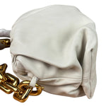 Bottega Veneta Cream Leather The Chain Pouch