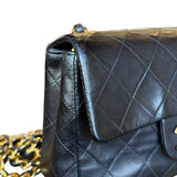 Chanel Black Leather Classic Mini Flap Bag ‘94-‘96