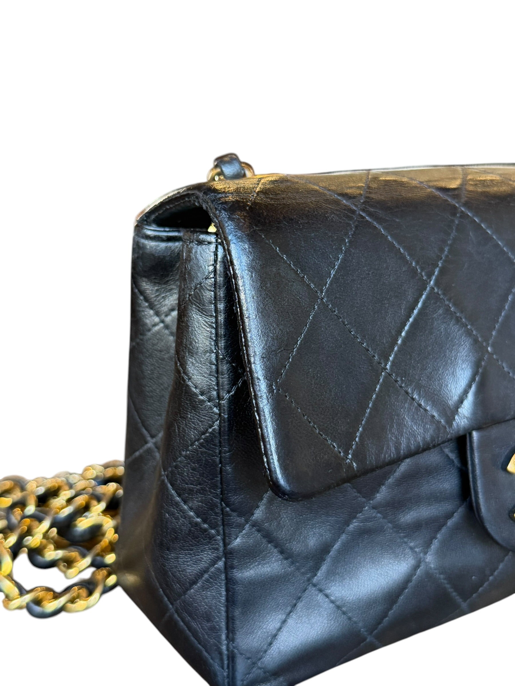 Chanel Black Leather Classic Mini Flap Bag ‘94-‘96