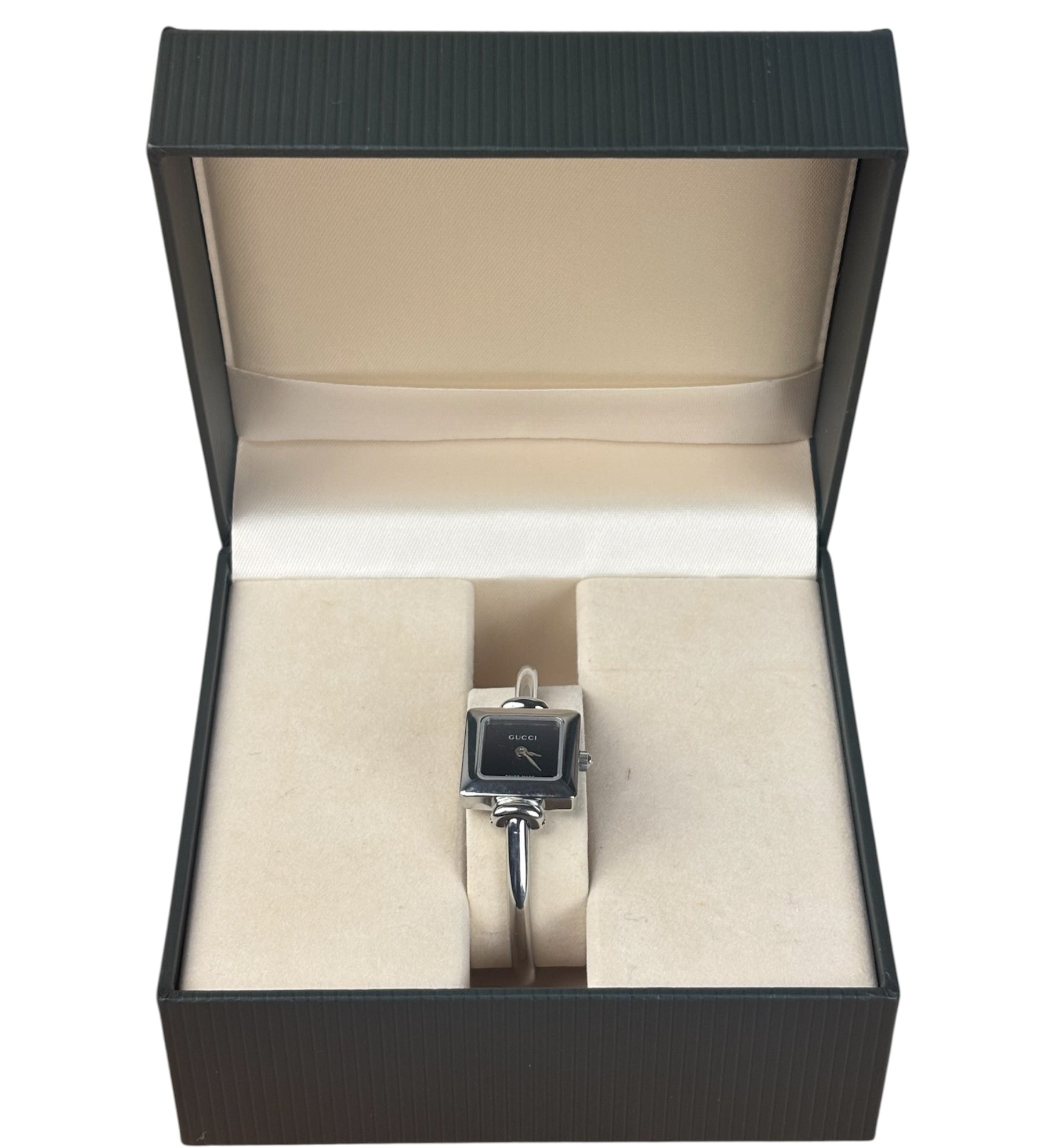 Gucci 1900L Black Square Dial Bangle