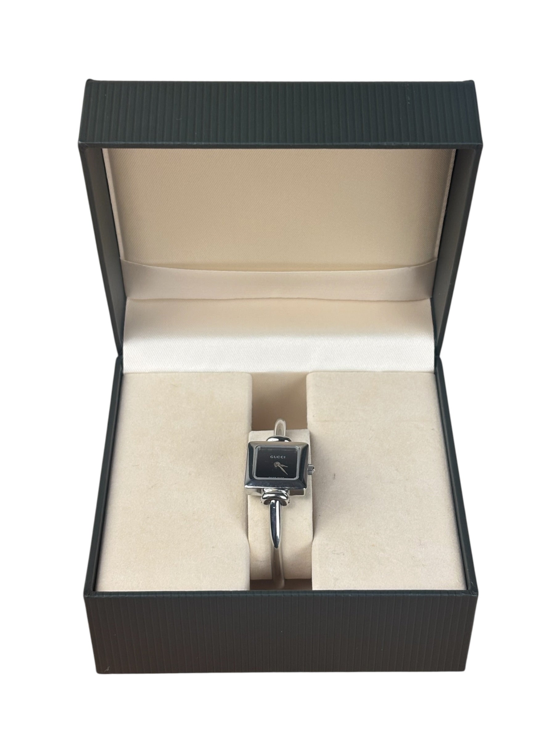 Gucci 1900L Black Square Dial Bangle